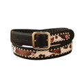 Punk Rock Fur Patch Leather
